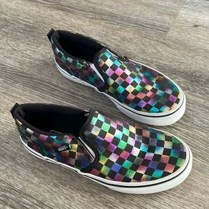 Kids Vans Size 4. Smoke-free home, worn once.